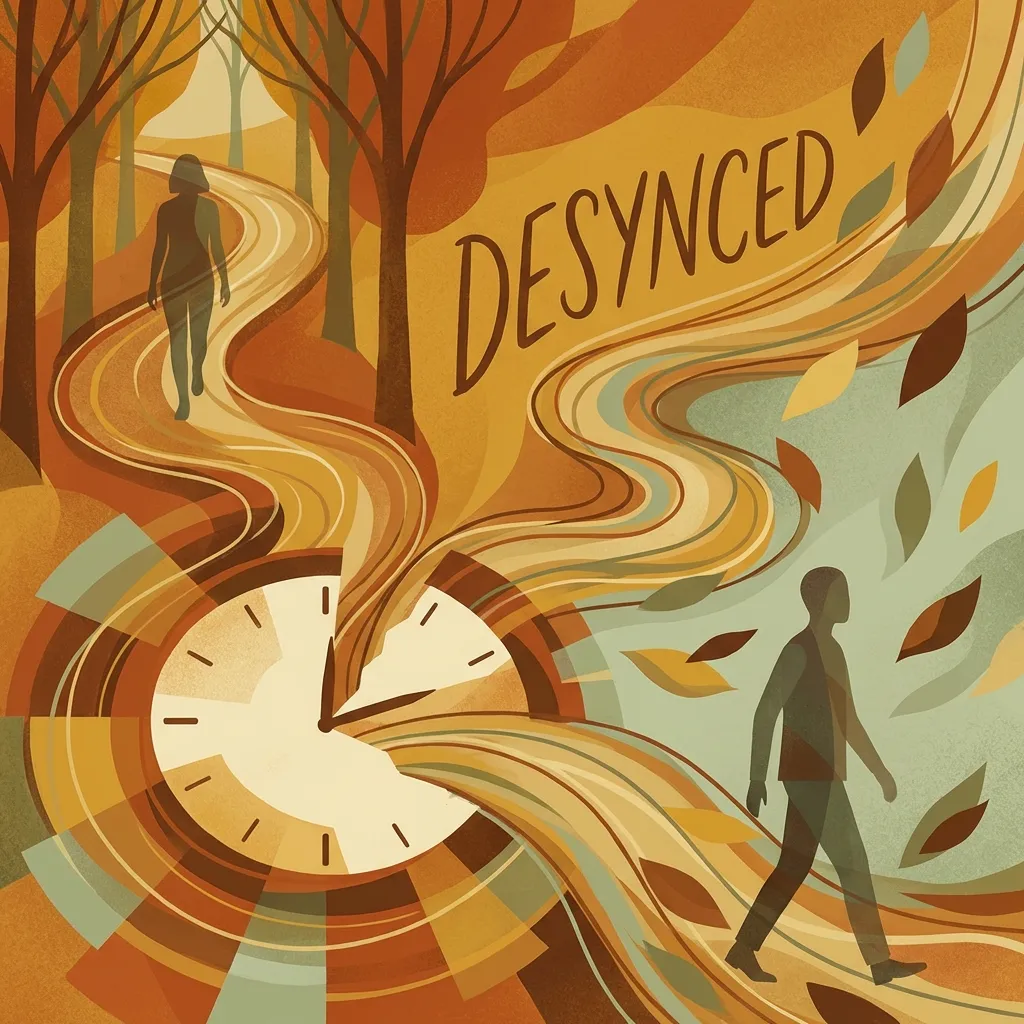 Ruptura por desincronización - Ilustración de caminos divergentes